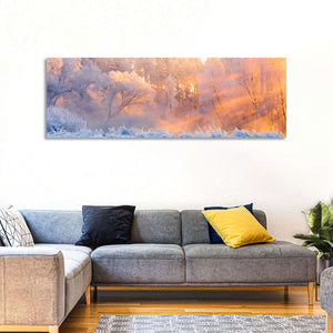 Winter Forest Sunshine Wall Art