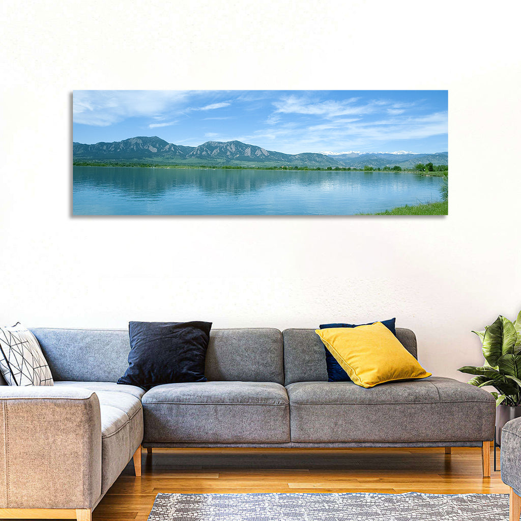 Boulder Reservoir and Flatirons Wall Art