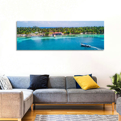Belize Reef Island Pier Wall Art