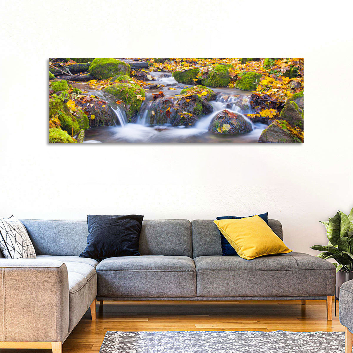 Mossy Autumn Stream Wall Art