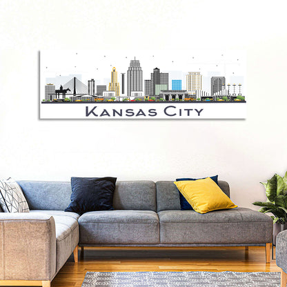 Kansas City Skyline Wall Art