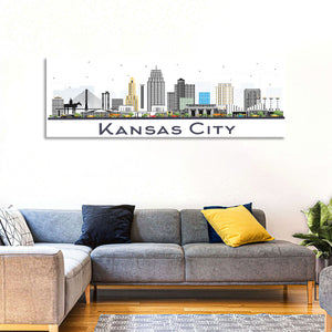 Kansas City Skyline Wall Art