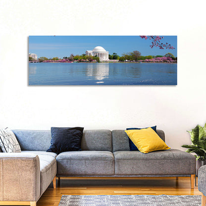 Thomas Jefferson Memorial with Cherry Blossoms Wall Art