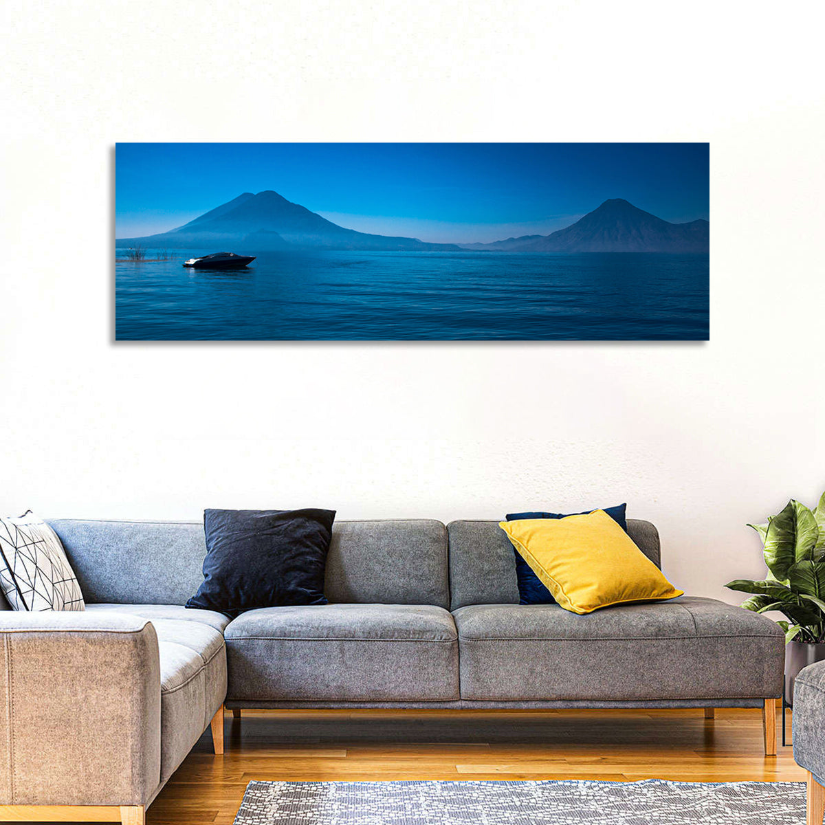 Boat At Lake Atitlan Wall Art