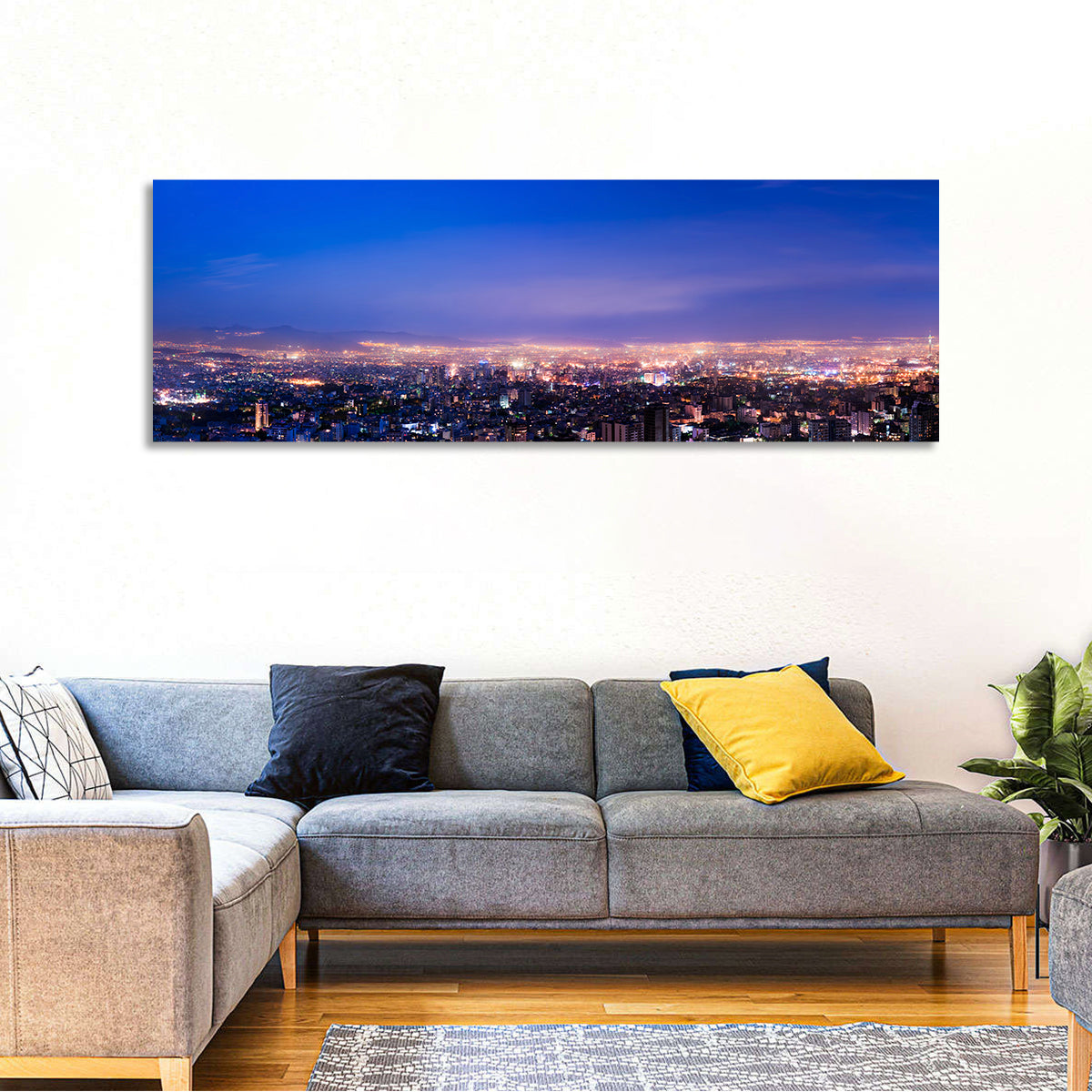 Tehran Nightscape Wall Art