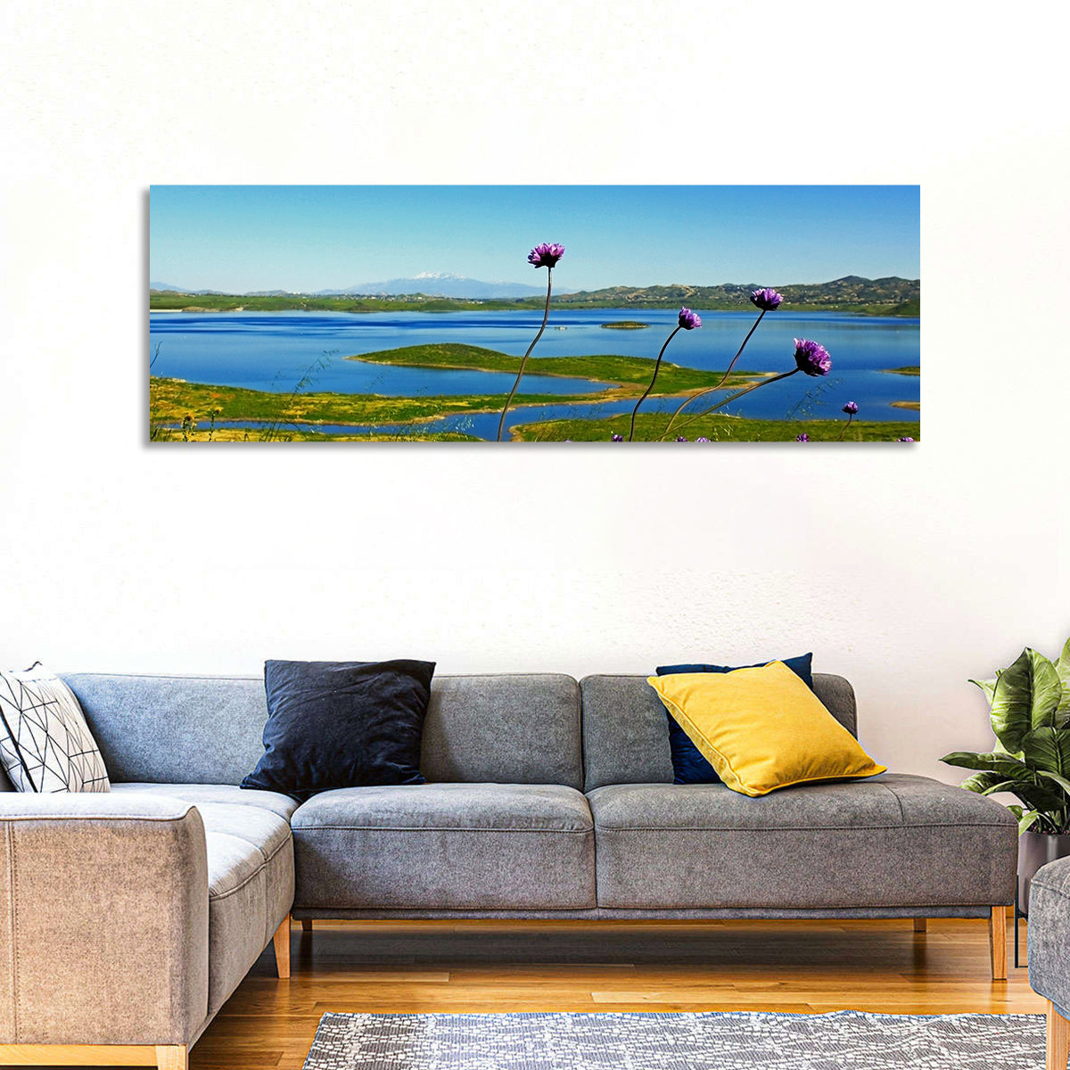 Lake Mathews Wildflower View Wall Art
