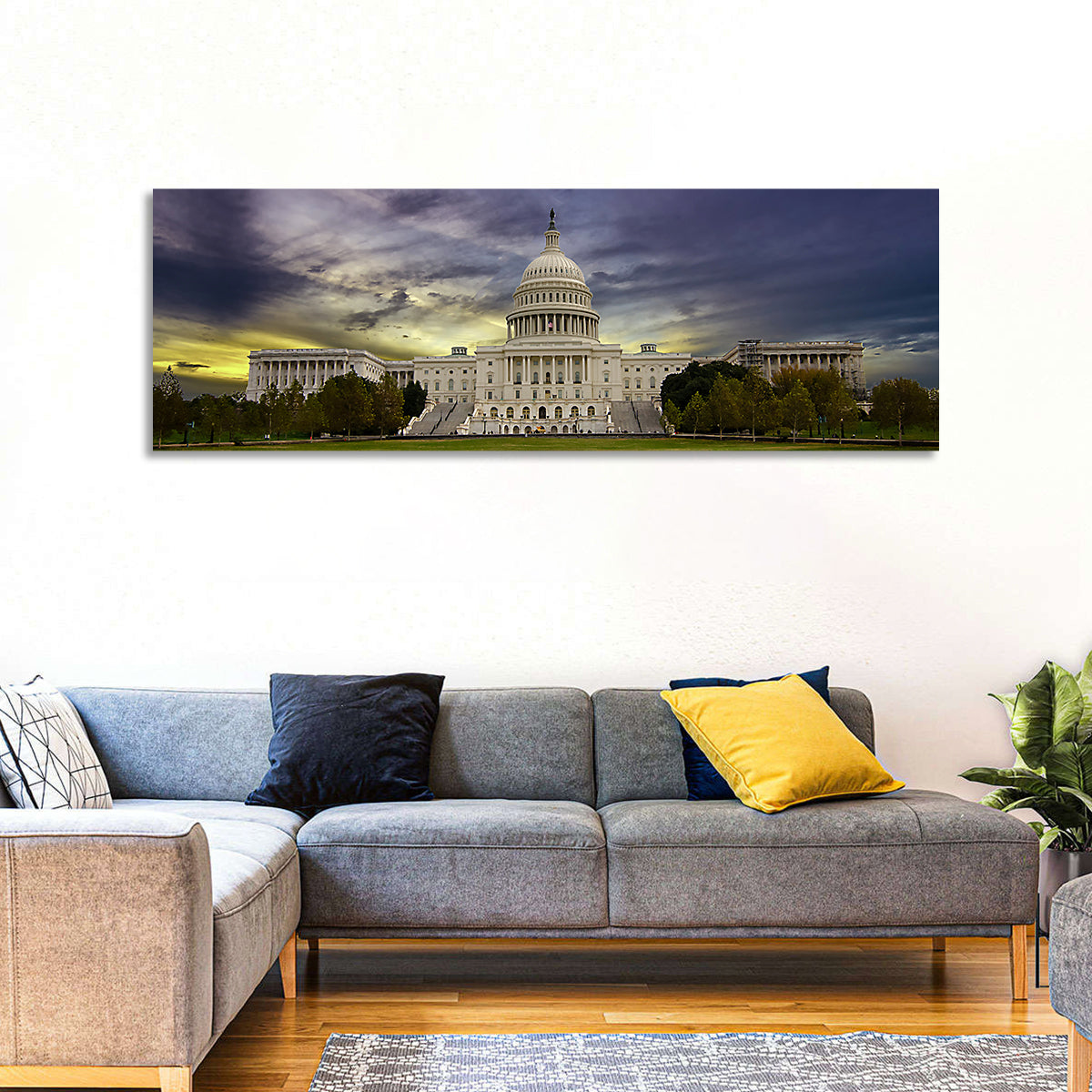 United States Capitol at Dusk Wall Art