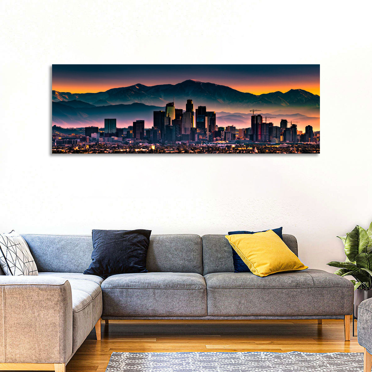 Downtown Los Angeles Skyline Wall Art