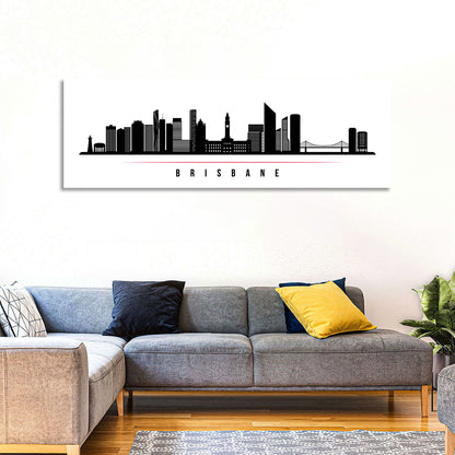 Brisbane City Skyline Wall Art