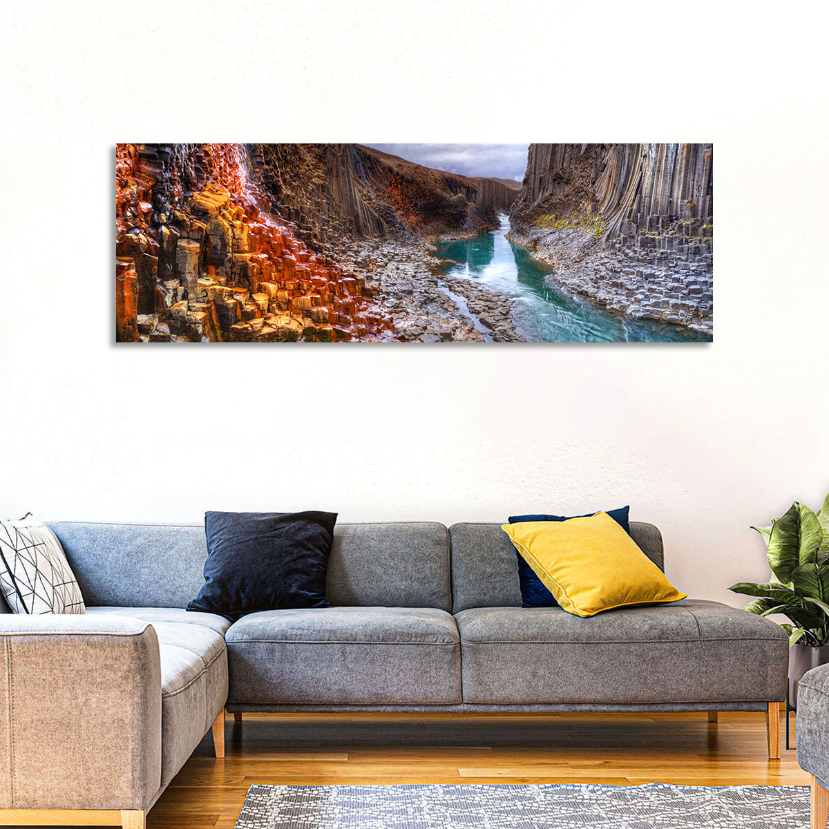 Studlagil Canyon Basalt Columns Wall Art