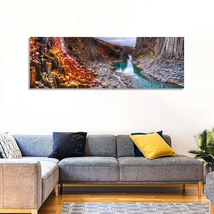 Studlagil Canyon Basalt Columns Wall Art