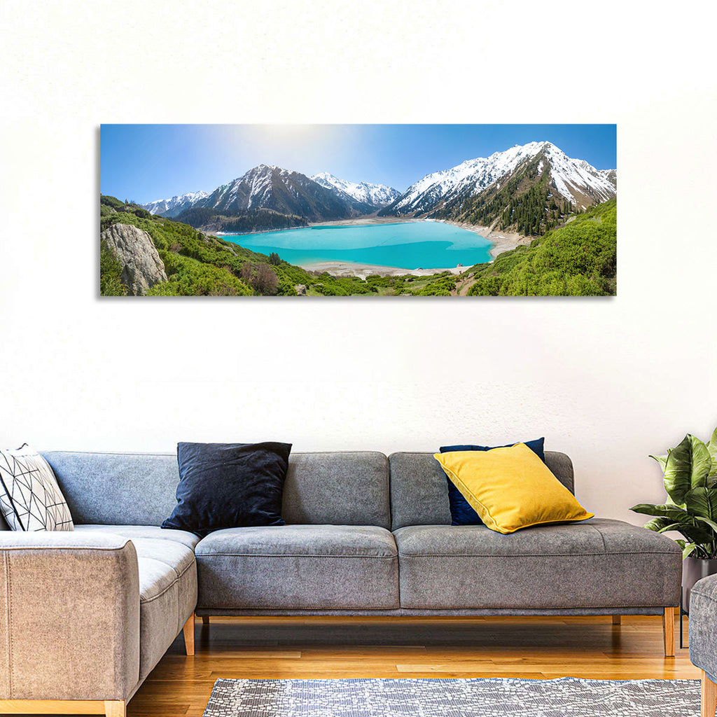 Big Almaty Lake Vista Wall Art