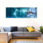 Doctor with Dna Helix Wall Art