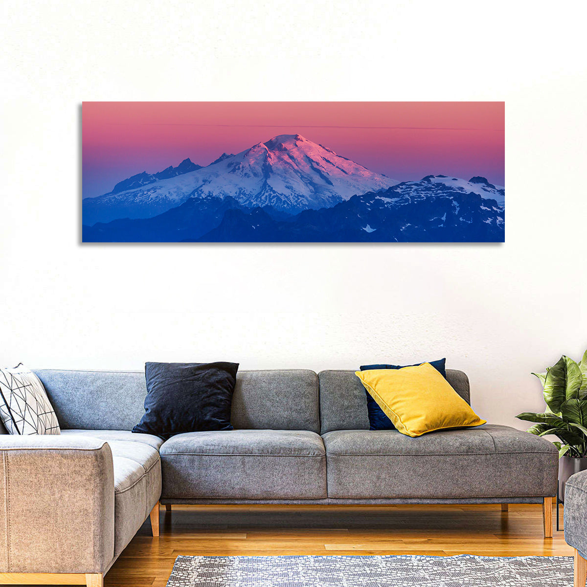 Mount Baker Alpenglow Wall Art