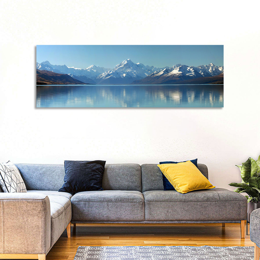Aoraki Reflection Over Lake Pukaki Wall Art