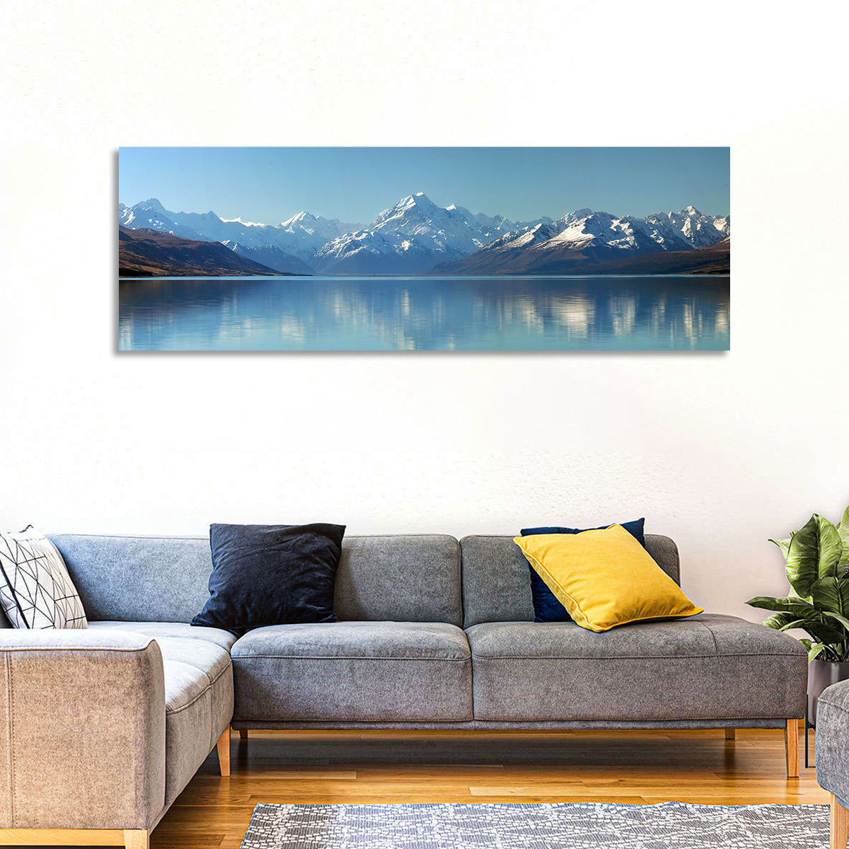 Aoraki Reflection Over Lake Pukaki Wall Art