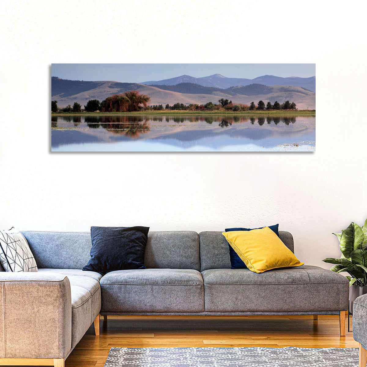 Mission Valley Lake Reflection Wall Art