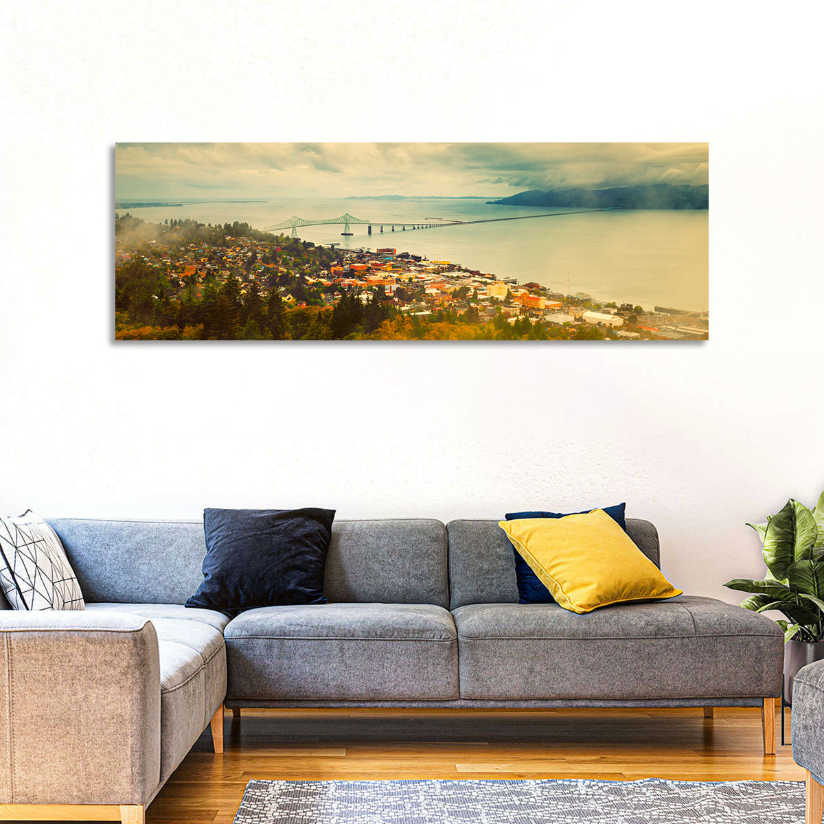 Astoria-megler Bridge Cityscape Wall Art
