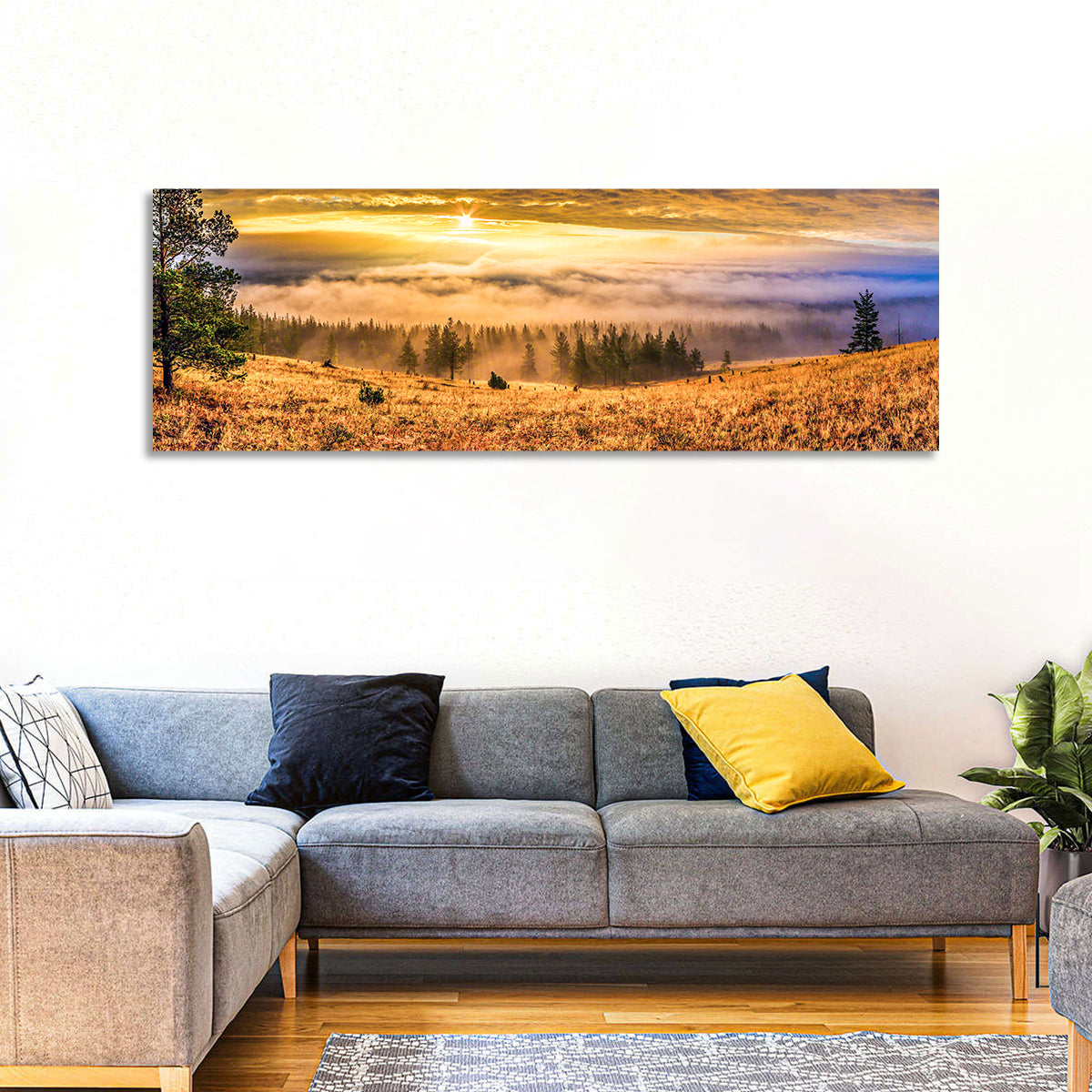 Ural Taiga Sunrise Wall Art