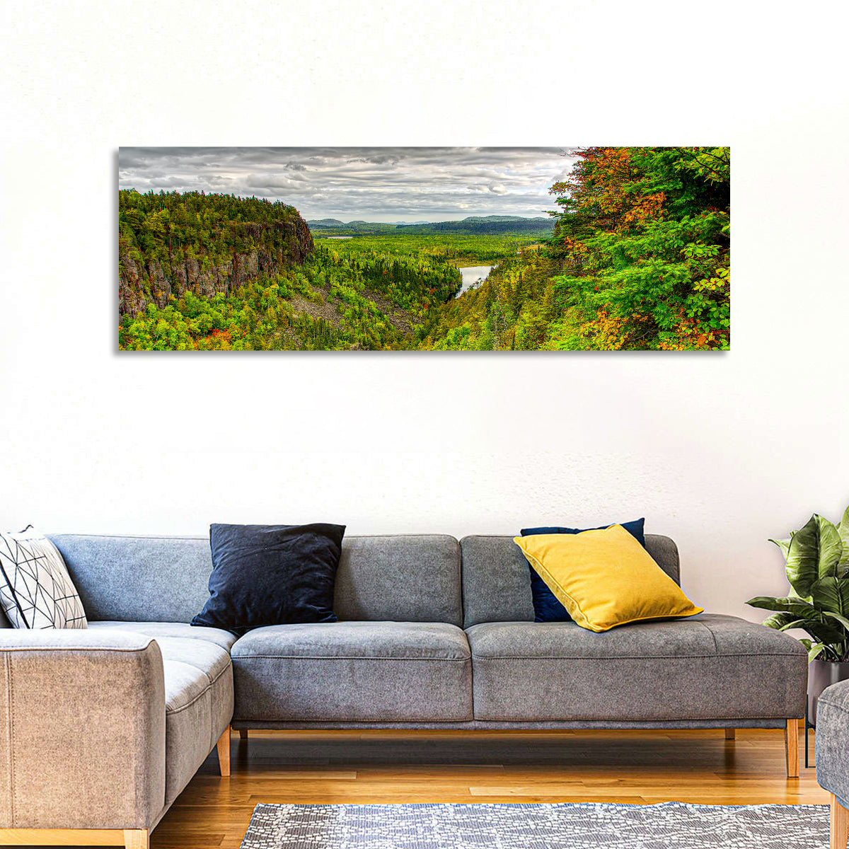 Ouimet Canyon Autumn View Wall Art
