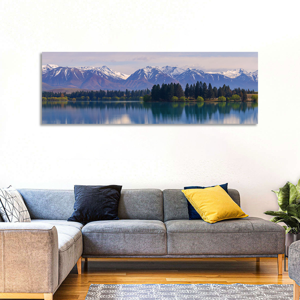 Ruataniwha Lake Reflection Wall Art