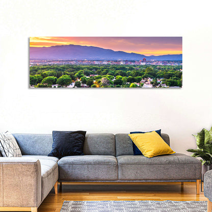 Albuquerque Skyline at Dusk Wall Art