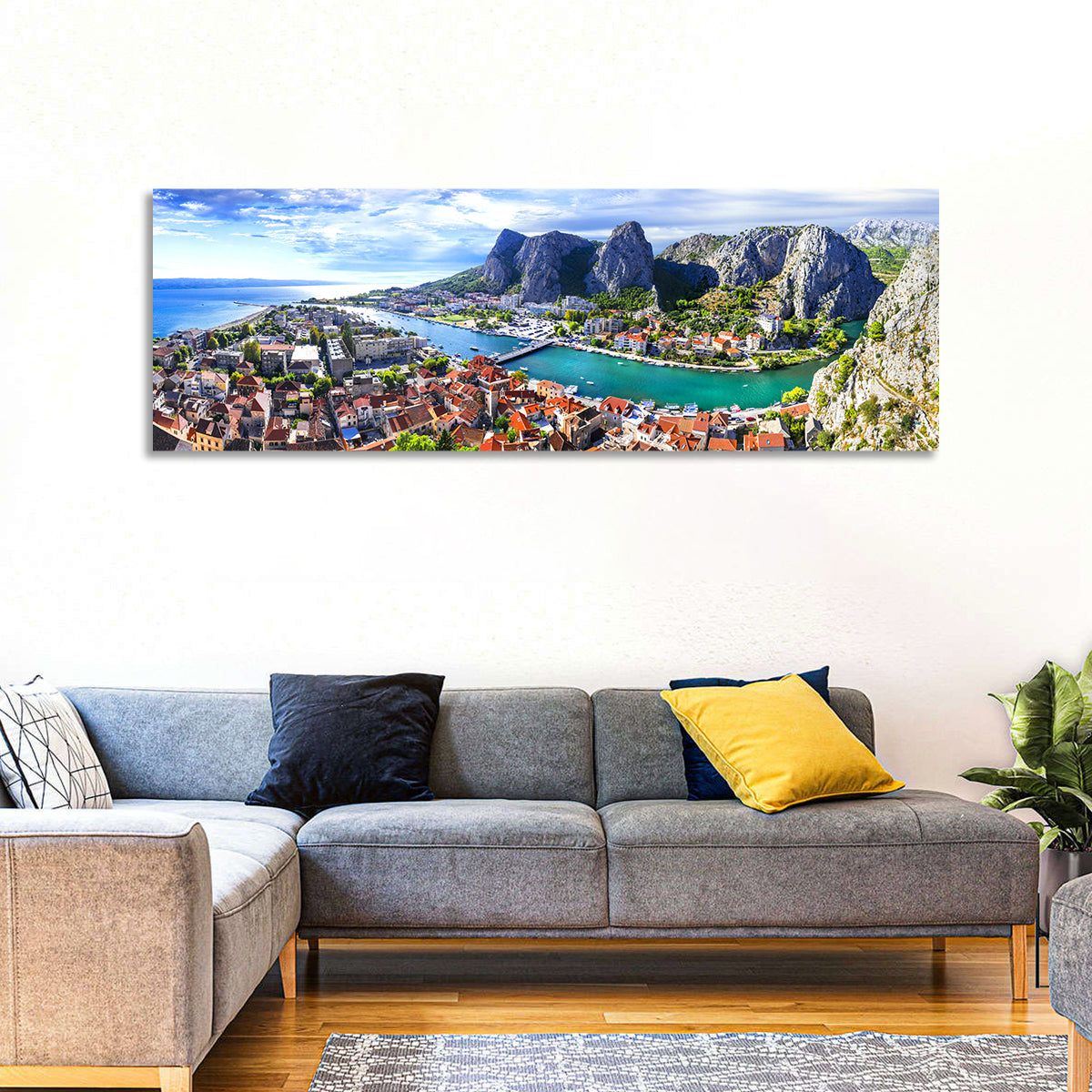 Omiš Cetina River Mouth Canyon View Wall Art