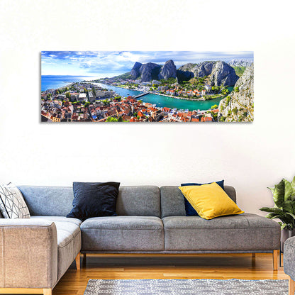 Omiš Cetina River Mouth Canyon View Wall Art