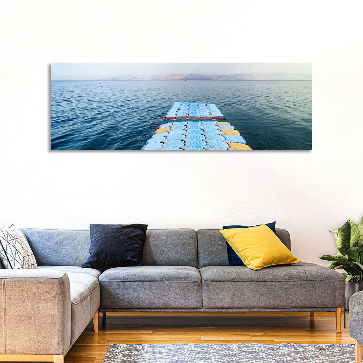 Galilee Floating Dock at Tiberias Wall Art