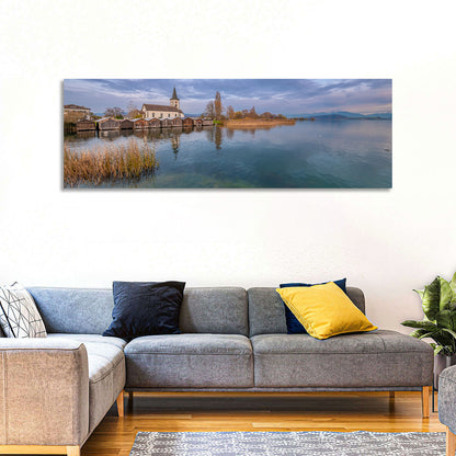 Busskirch Church on Lake Obersee Wall Art