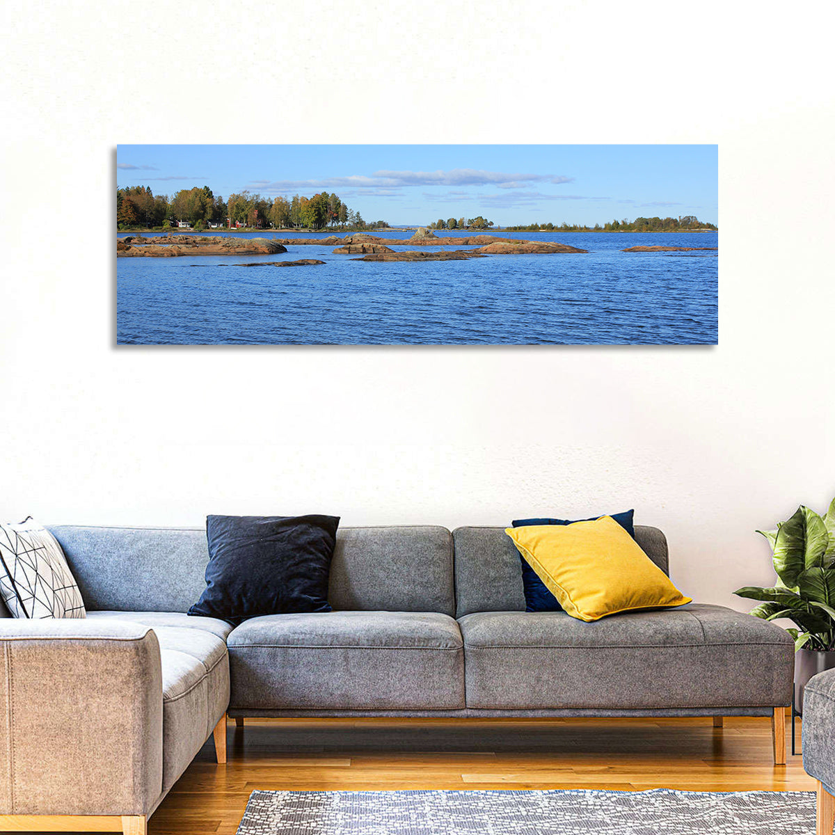 Lake Vanern Rocky Shoreline Wall Art