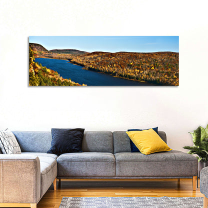 Lake of the Clouds Golden Hour Wall Art