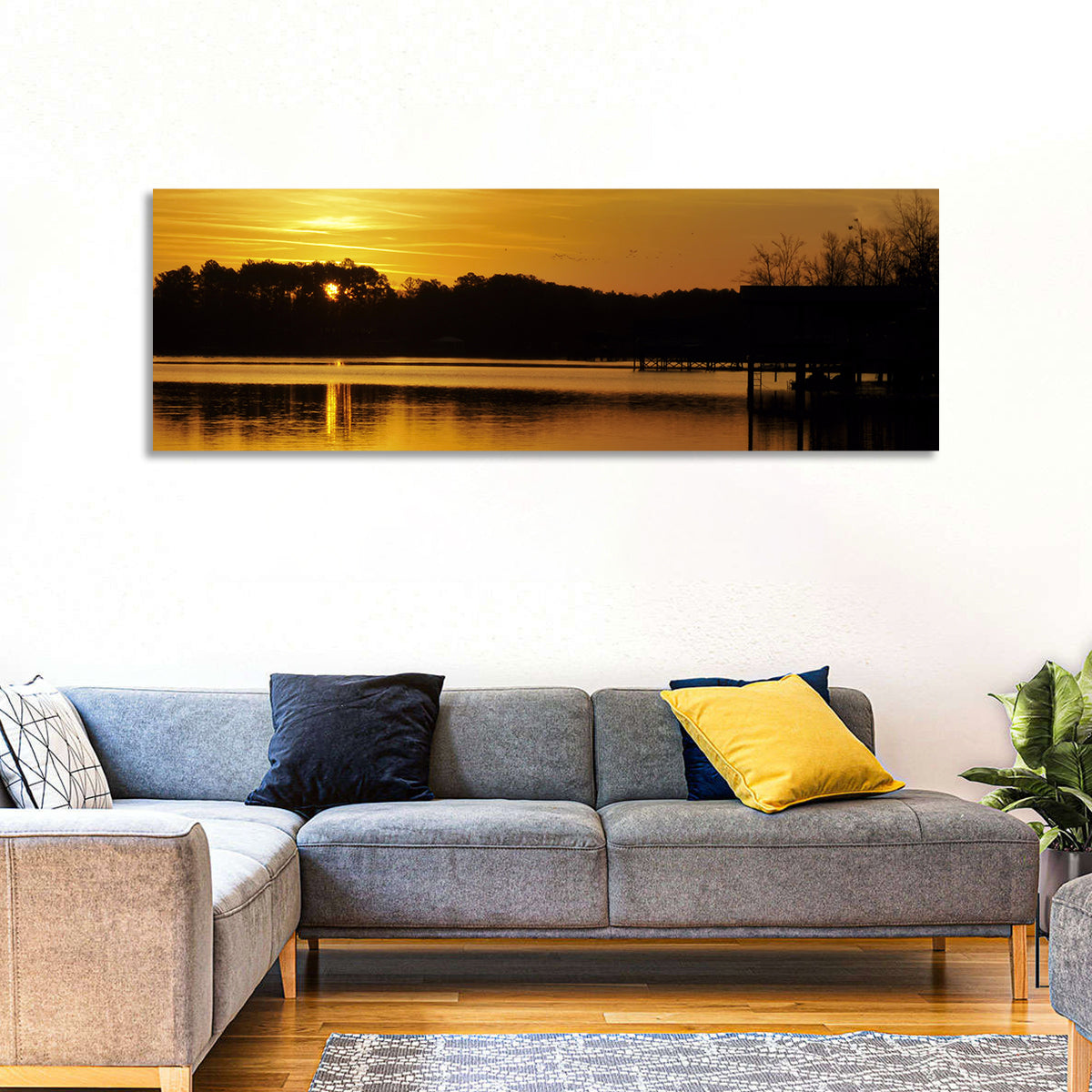 Lake Weiss Sunset Reflection Wall Art