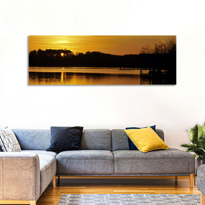 Lake Weiss Sunset Reflection Wall Art