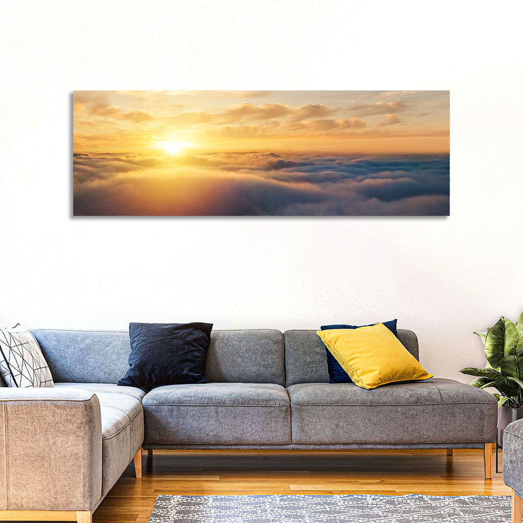 Layered Clouds at Sunset Wall Art