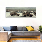Mrap Vehicles in Desert Landscape Wall Art