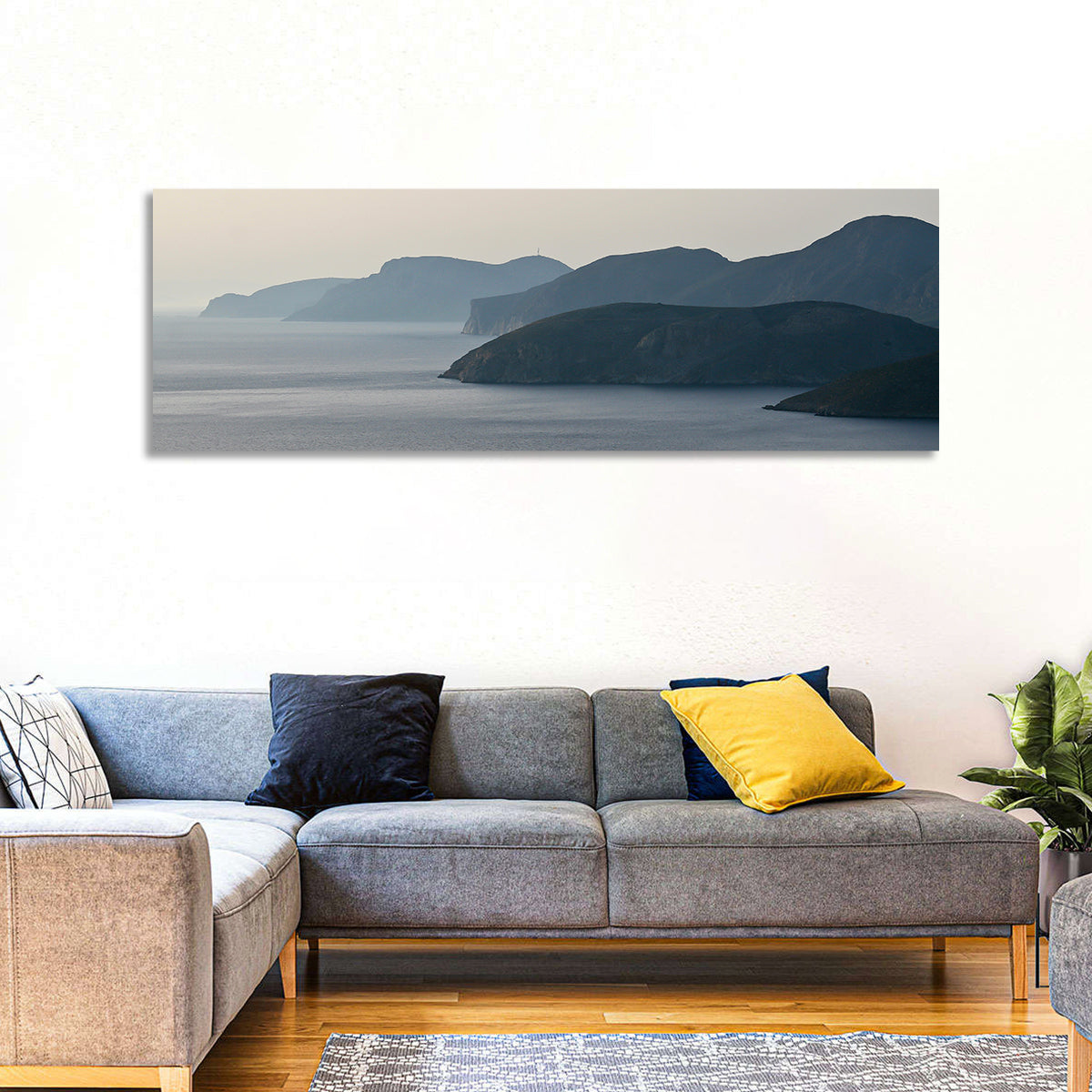 Kalymnos Shore at Blue Hour Wall Art