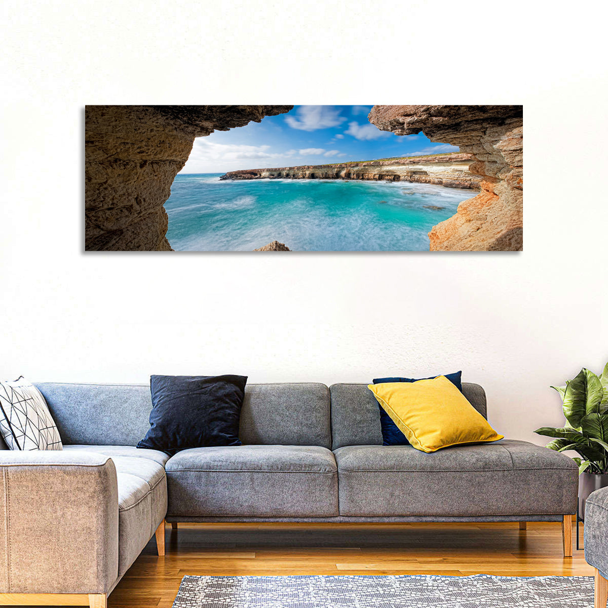 Cape Greko Sea Cave View Wall Art