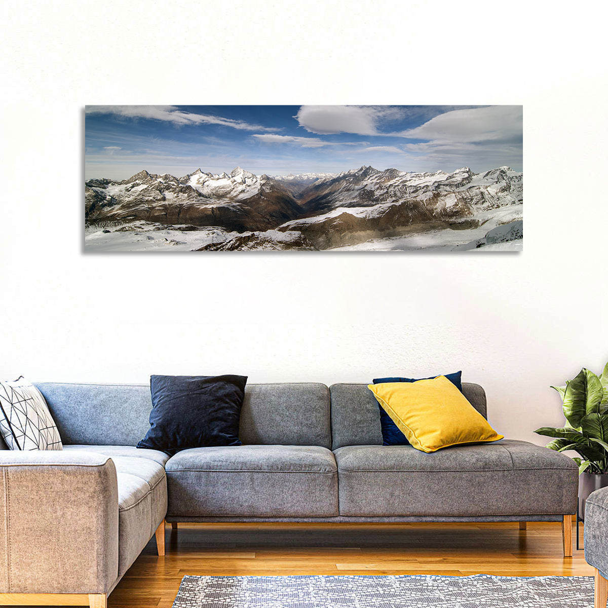 Snow-capped Peaks of Zermatt Wall Art