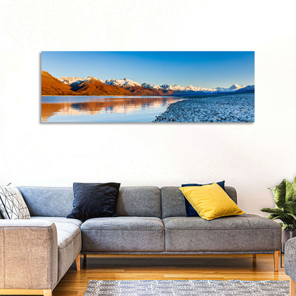 Lake Pukaki Sunset Reflection Wall Art