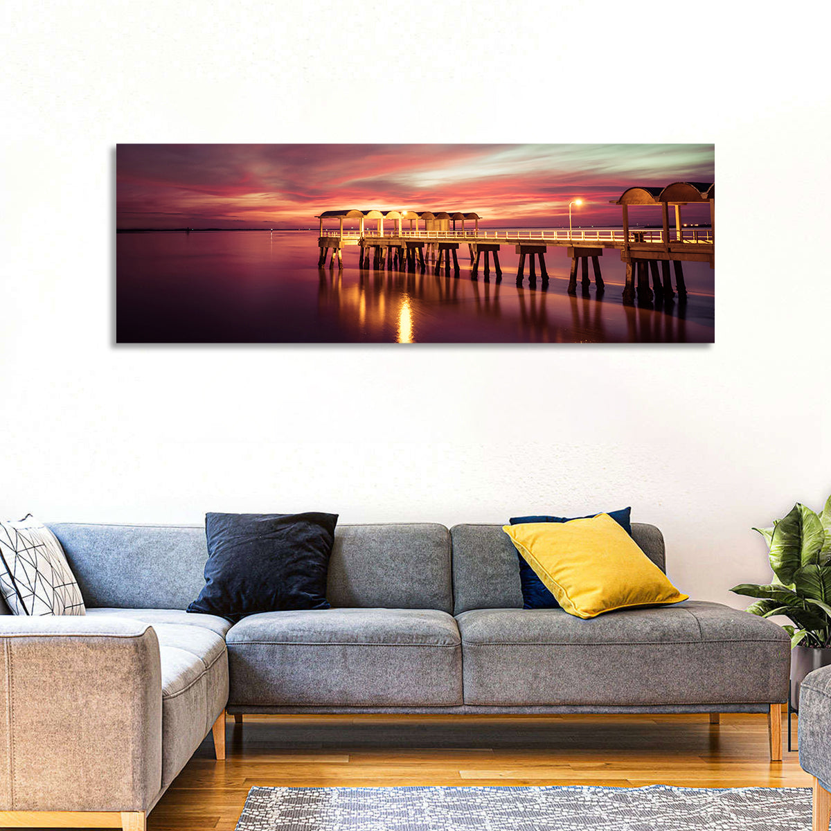 Jekyll Island Pier at Dusk Wall Art