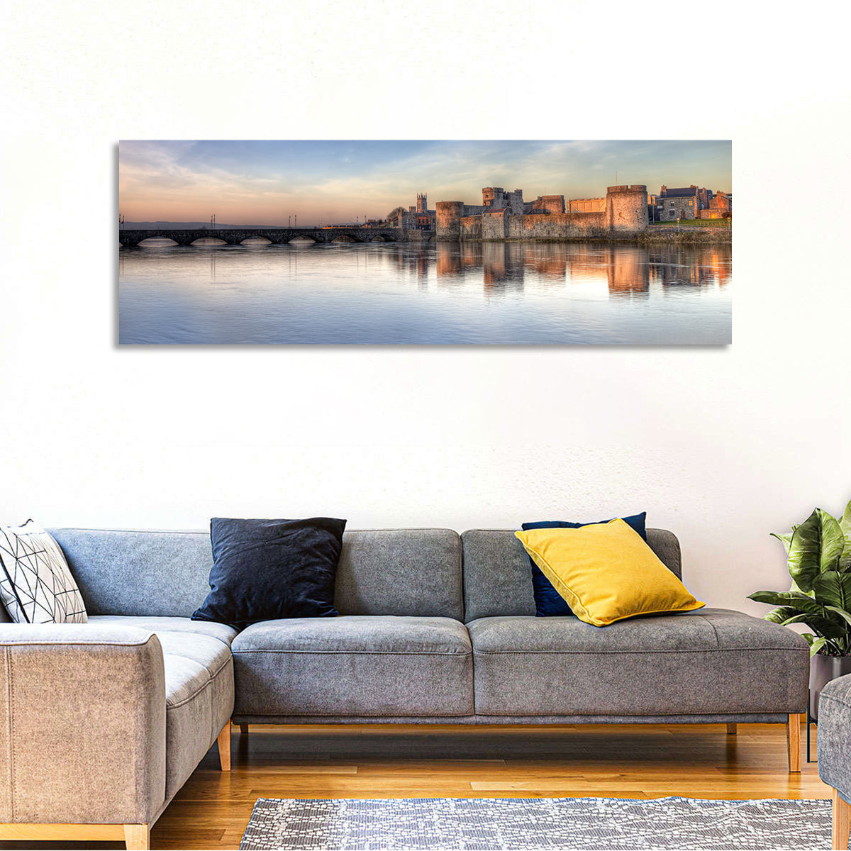 King John's Castle at Sunset Wall Art
