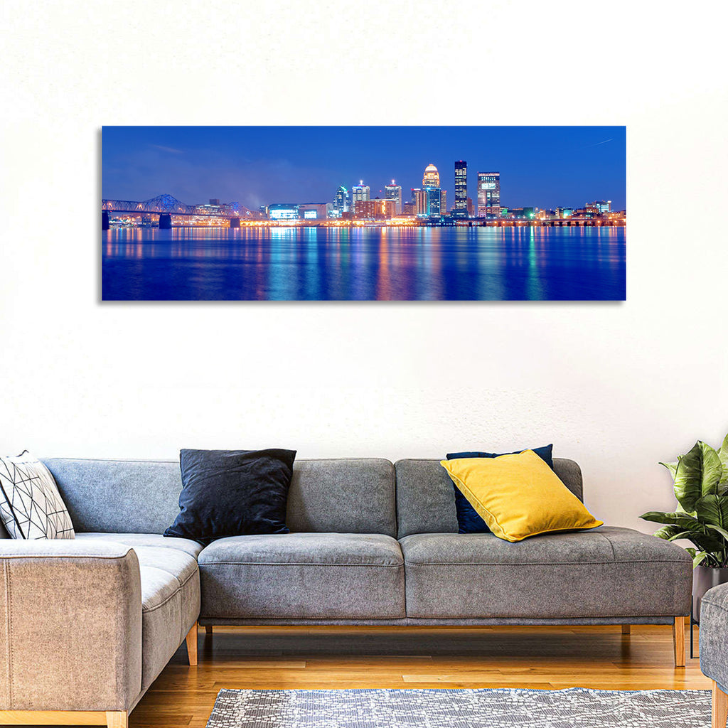 Louisville Skyline at Dusk Wall Art