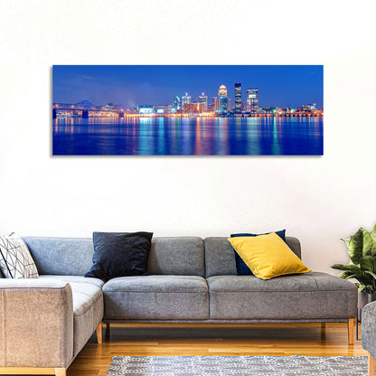 Louisville Skyline at Dusk Wall Art