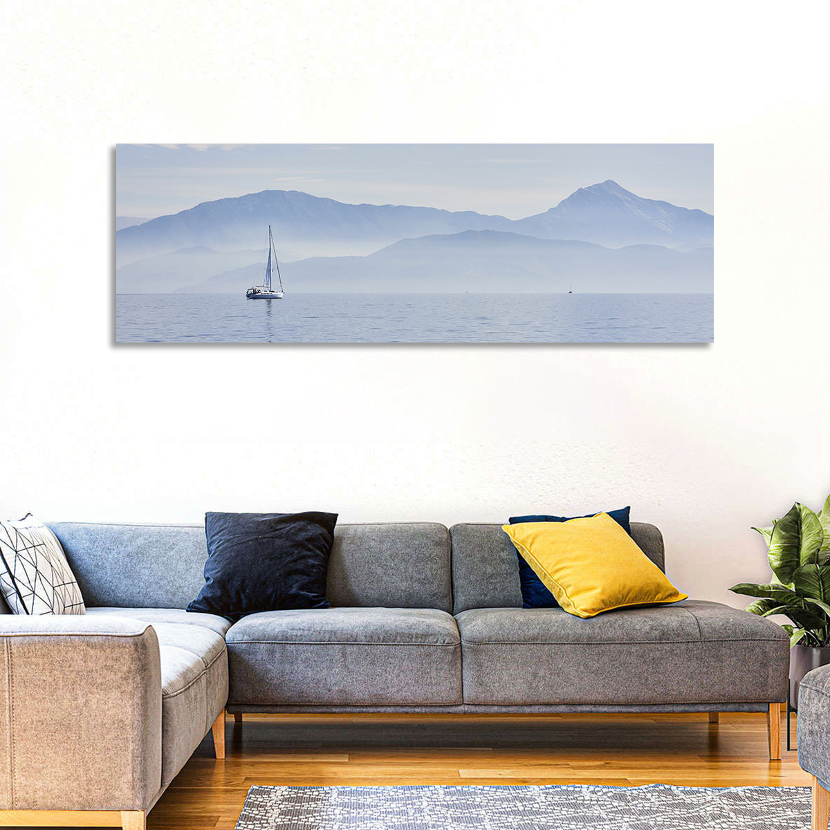 Boat & Calm Sea Wall Art