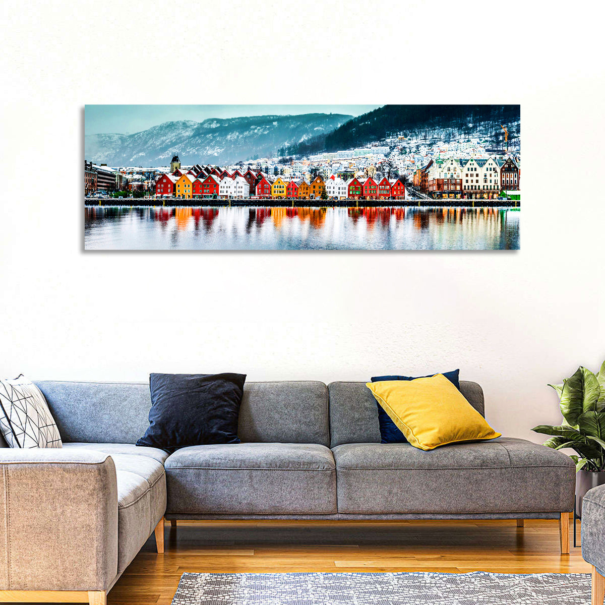 Bryggen Waterfront, Bergen Wall Art