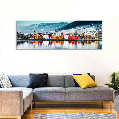 Bryggen Waterfront, Bergen Wall Art