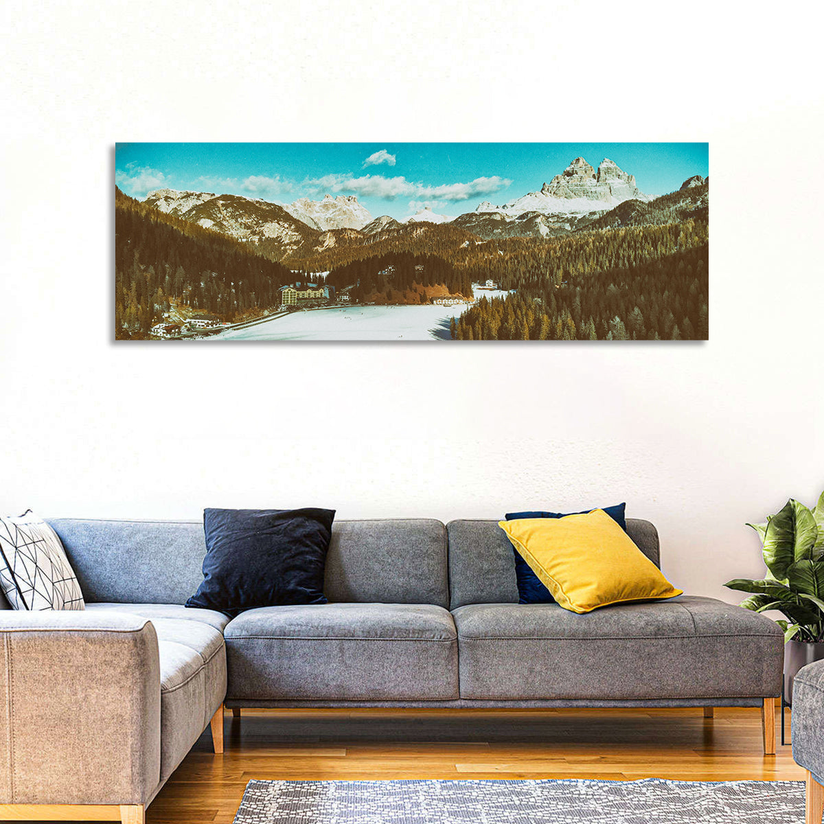 Lago Di Misurina Winter View Wall Art