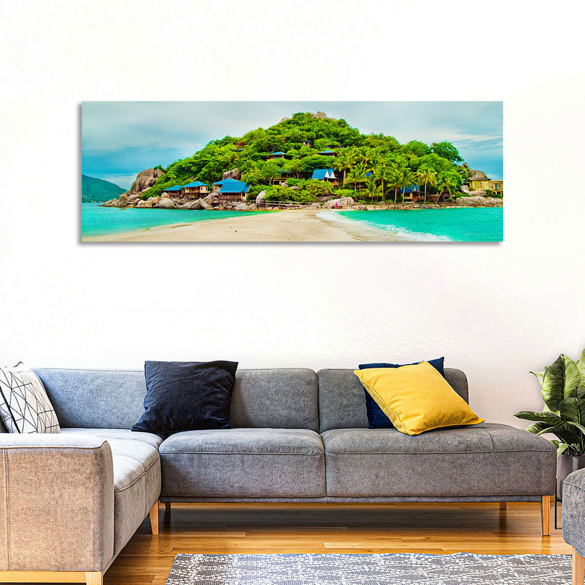 Koh Nang Yuan Sandbar Island Beach Wall Art