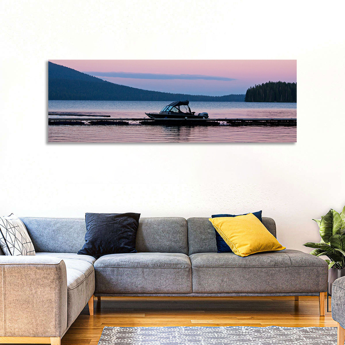 Odell Lake Dock at Twilight Wall Art